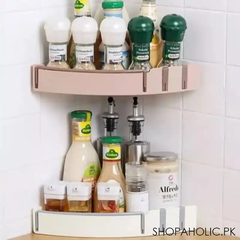 wall mounted bathroom shower storage rack image2