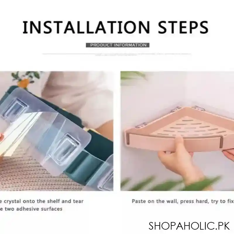 wall mounted bathroom shower storage rack image4