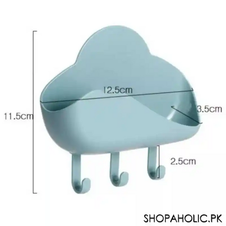 wall mounted cloud soap holder with hooks image2