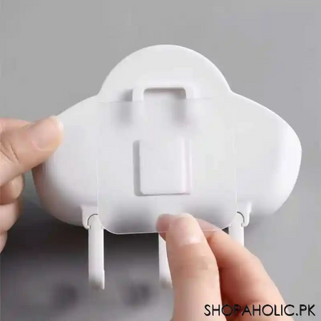 wall mounted cloud soap holder with hooks image3