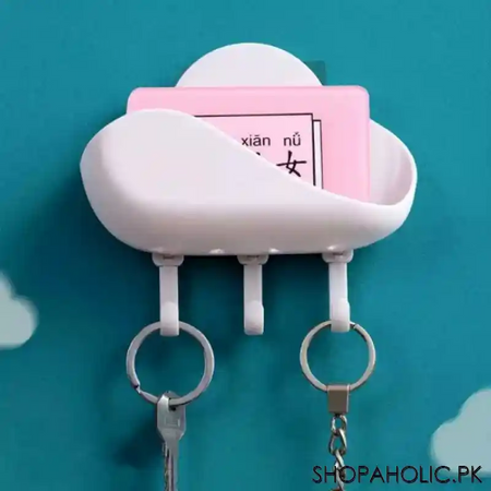 wall mounted cloud soap holder with hooks main image