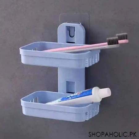 wall mounted double layer soap holder image5