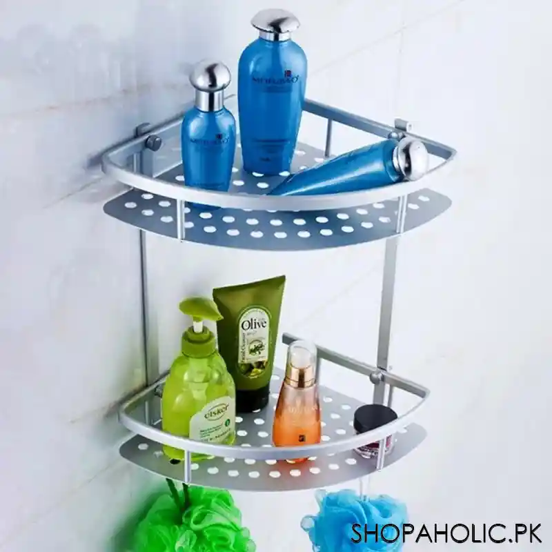 Wall Mount Rack Triangle Buy Double Layer Triangle Aluminum Corner Rack In Pakistan – Shopaholic.pk