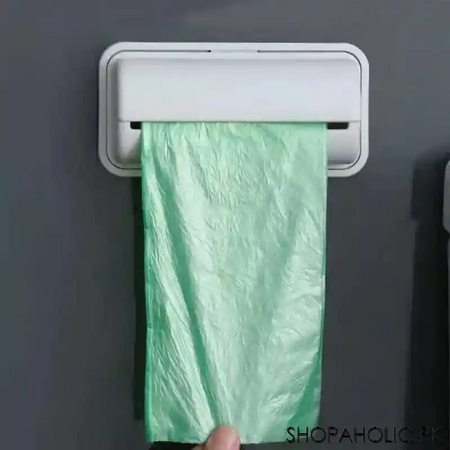 wall mounted garbage bags roll organizer image4