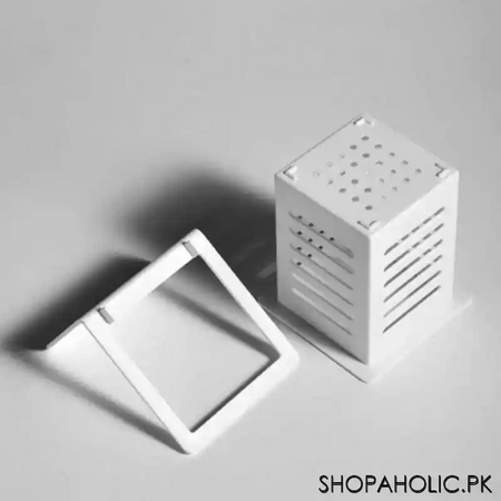wall mounted multifunctional draining cutlery storage box holder image7