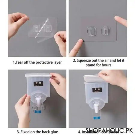 wall mounted oil and vinegar dispenser jar container image3
