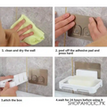 Wall Mounted Self-Adhesive Plastic Soap Holder