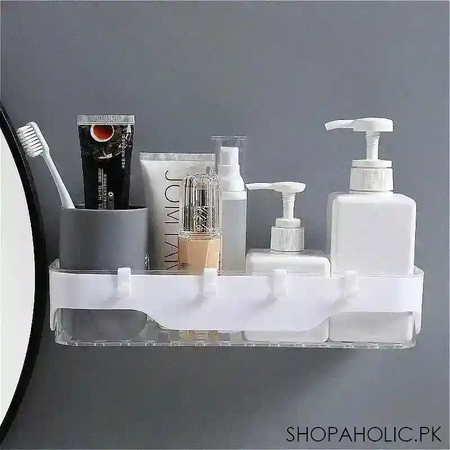 wall mounted shower storage rack image2
