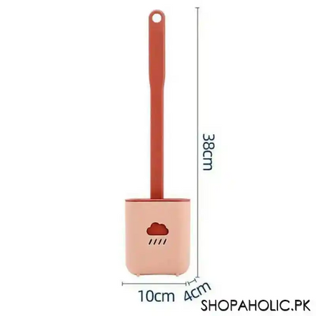 wall mounted silicone toilet brush with quick drying holder image2