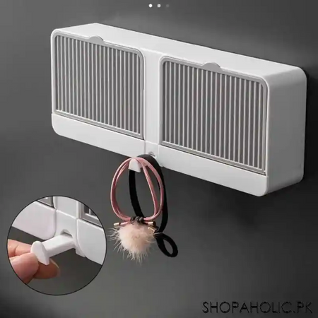 wall mounted soap box no drilling double soap drainer image4