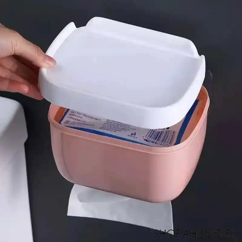 wall mounted toilet tissue roll paper holder with shelf storage rack and mobile holder image3