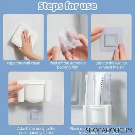 wall mounted toothbrush organizer image4