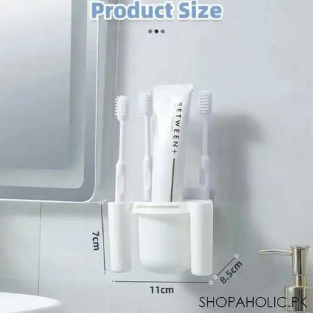 wall mounted toothbrush organizer image5