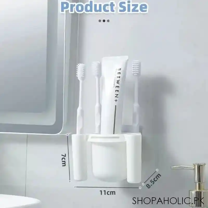 wall mounted toothbrush organizer image5