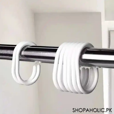 waterproof shower curtain with hooks (random design) image3