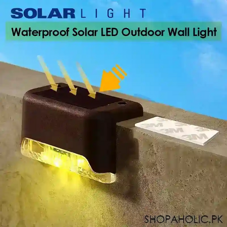 waterproof solar led wall light outdoor main image