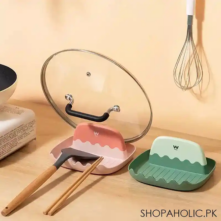 wave plastic pot lid holder image2