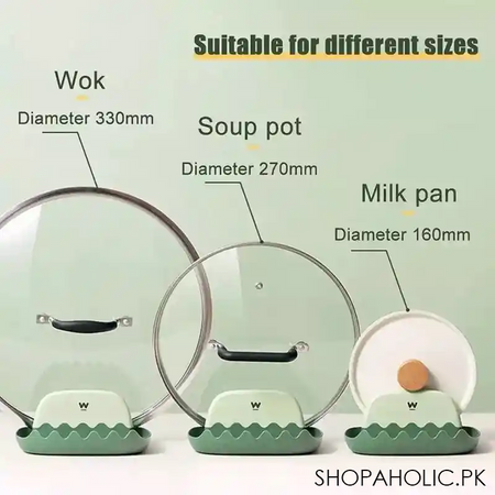 wave plastic pot lid holder image5