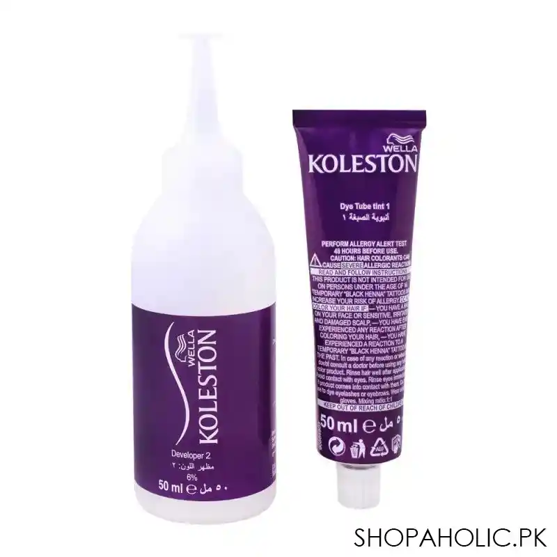 wella koleston color cream kit, 4/3 medium golden brown image2