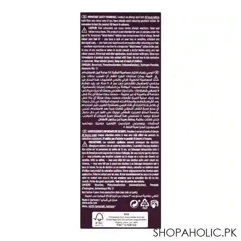 wella koleston color cream kit, 5/3, sunset brown image2