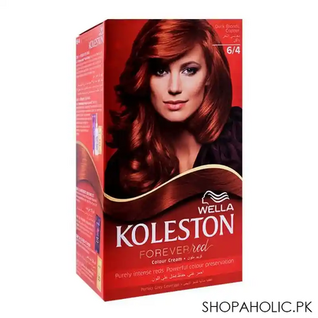 wella koleston color cream kit, 6/4 mahogany main image