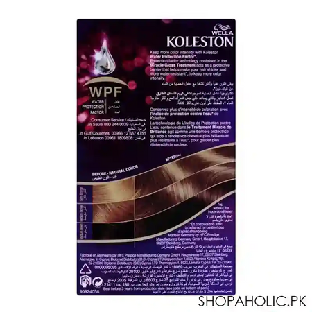 wella koleston color cream kit, 7/1 medium ash blonde image2