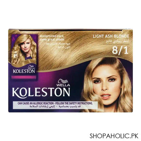 Wella Koleston Color Cream Kit 8/1 Light Ash Blonde - Image 6