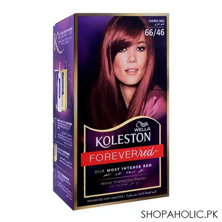 wella koleston forever red color cream, 66/46 cherry red main image