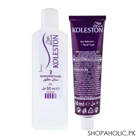 wella koleston hair color creme, 301/0, blue black image2