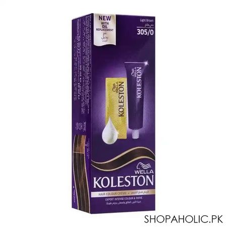 wella koleston hair color creme, 305/0, light brown main image