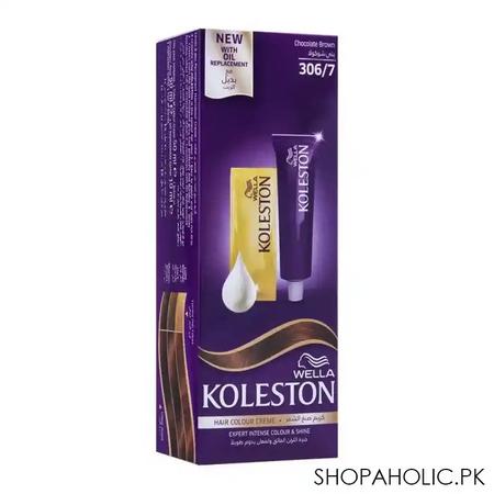 wella koleston hair color creme, 306/7, chocolate brown main image