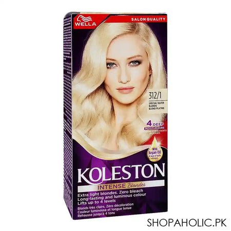 Wella Koleston Intense Blondes Hair Color, 312/1 Special Silver Blonde - Main Image