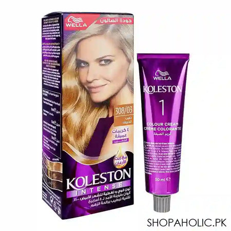 Wella Koleston Intense Hair Color, 308/03 Golden Fall - Main Image