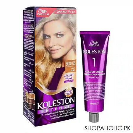 Wella Koleston Intense Hair Color, 308/74 Caramel Chocolate - Main Image
