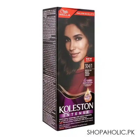 wella koleston intense hair colour, 304/1, medium ash brown image2