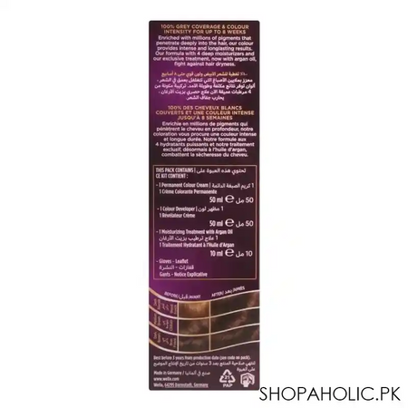wella koleston intense hair colour, 304/1, medium ash brown image3