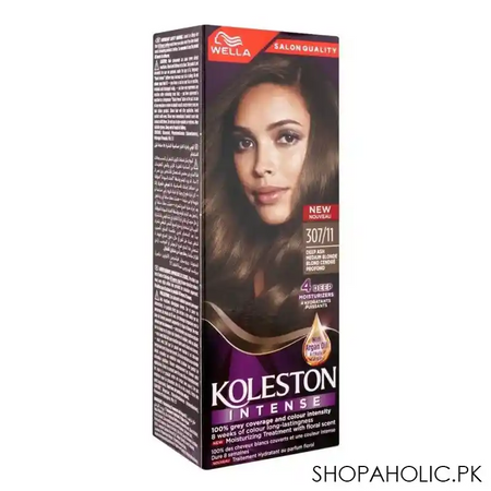 wella koleston intense hair colour, 307/11, deep ash medium blonde image2