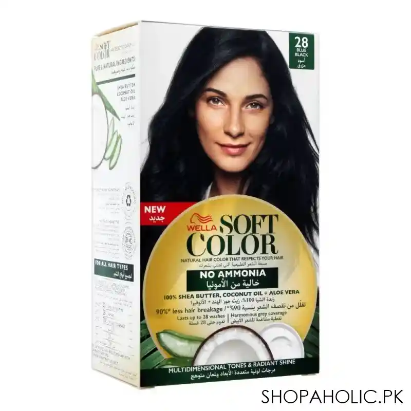wella soft color no ammonia hair color, 28 blue black main image