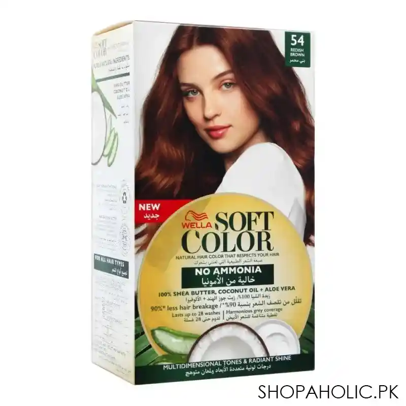 wella soft color no ammonia hair color, 54 redish brown main image
