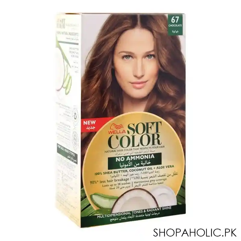 wella soft color no ammonia hair color, 67 chocolate main image