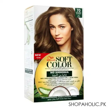 wella soft color no ammonia hair color, 70 natural blonde main image
