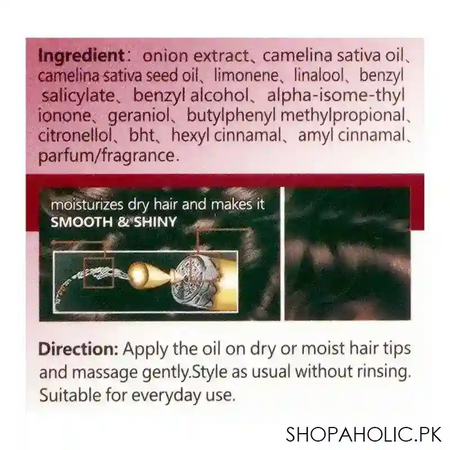wellice onion anti hair loss hair oil, nourishing & strengthens, 150ml image4