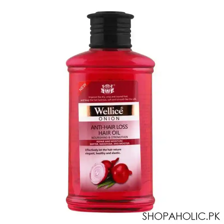 wellice onion anti hair loss hair oil, nourishing & strengthens, 150ml main image