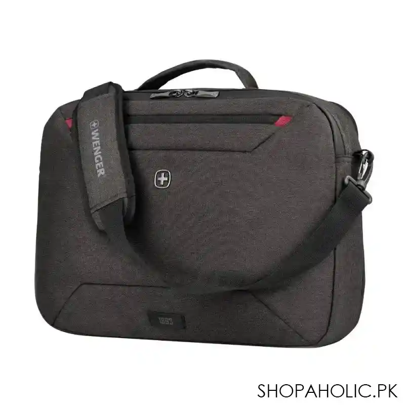 wenger mx commute 16" laptop backpack healther grey, 611640 image2