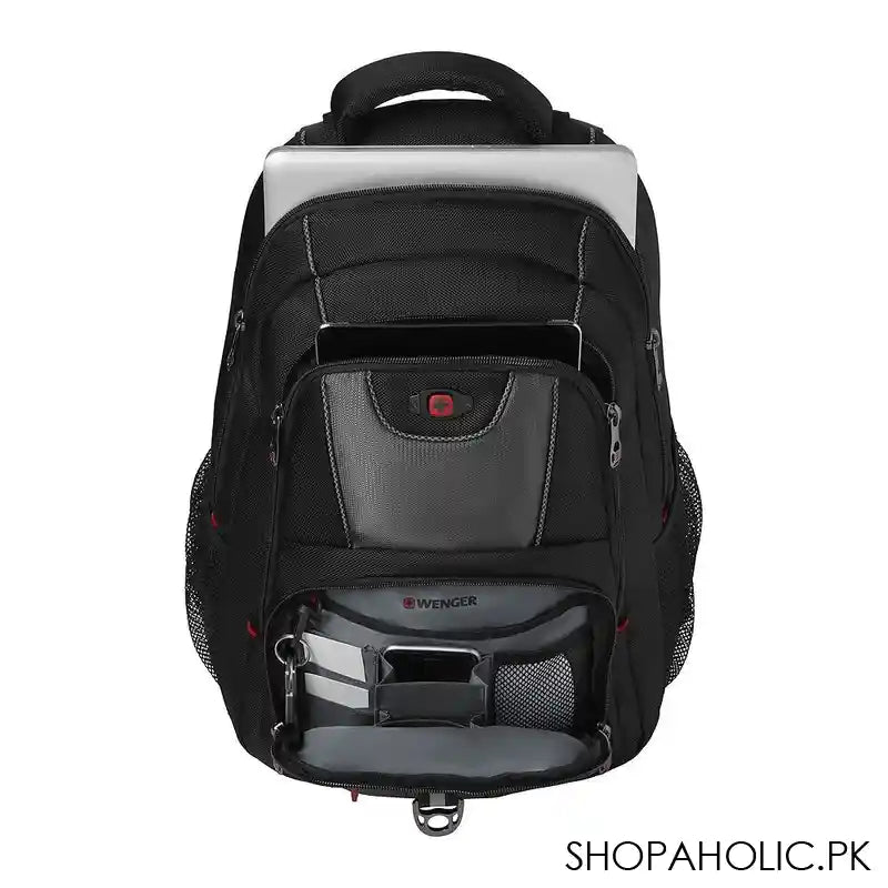 Wenger Pillar 16" Laptop Backpack, Black & Grey, 600633 - Image 4