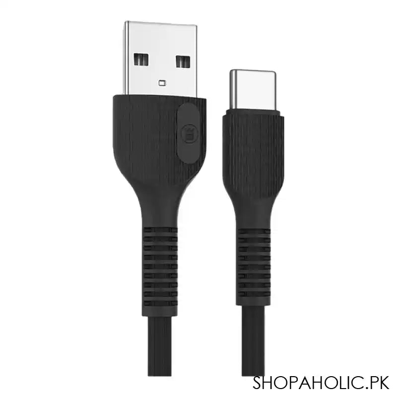 West Point 2.4A Type C Fast Charging Cable, Black, WP-301 - Image 3