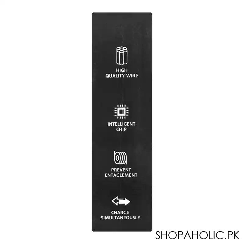 West Point 2.4A Type C Fast Charging Cable, Black, WP-301 - Image 4