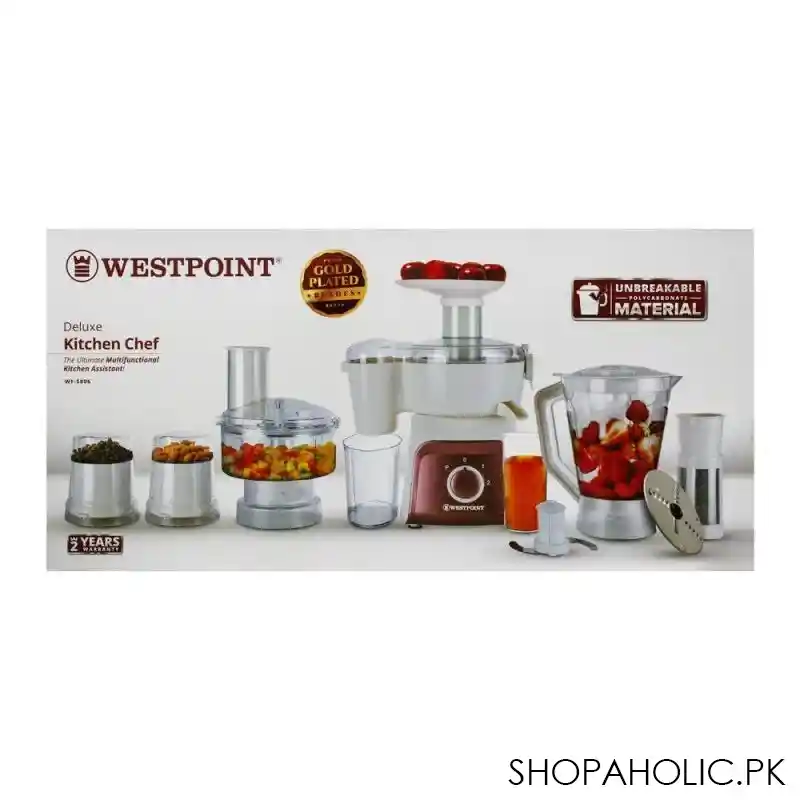west point 5 in 1 deluxe kitchen chef, 450w, wf 5806 main image