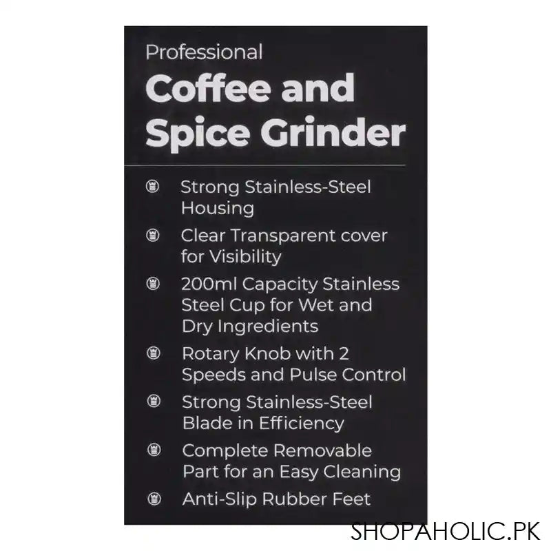 West Point Coffee And Spice Grinder, WF-9226 - Image 3