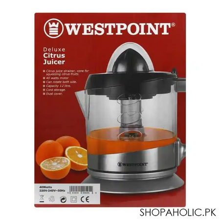 west point deluxe citrus juicer, 40w, 1.2l, wf 545 image3